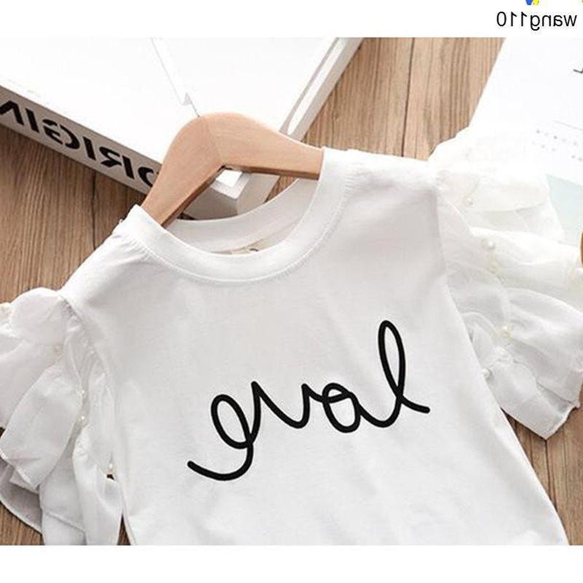 Girls' Love T-Shirt & Jeans Set