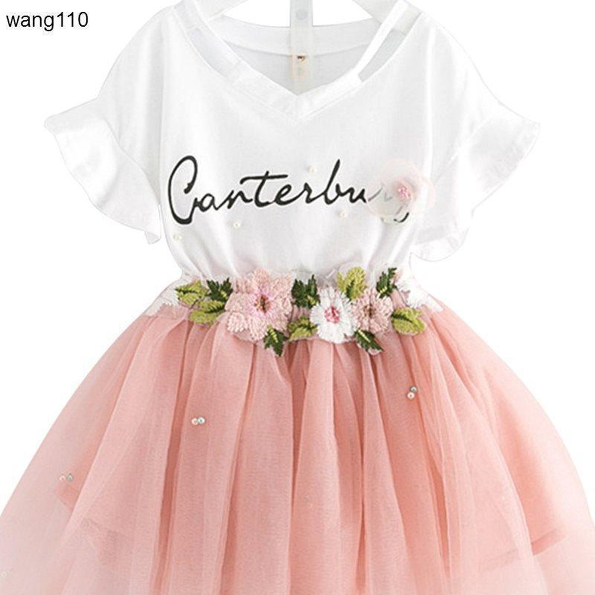 Girls' Love T-Shirt & Jeans Set