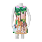 Girls' Safari Print Dress