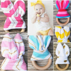 Handmade Wooden Bunny Teether