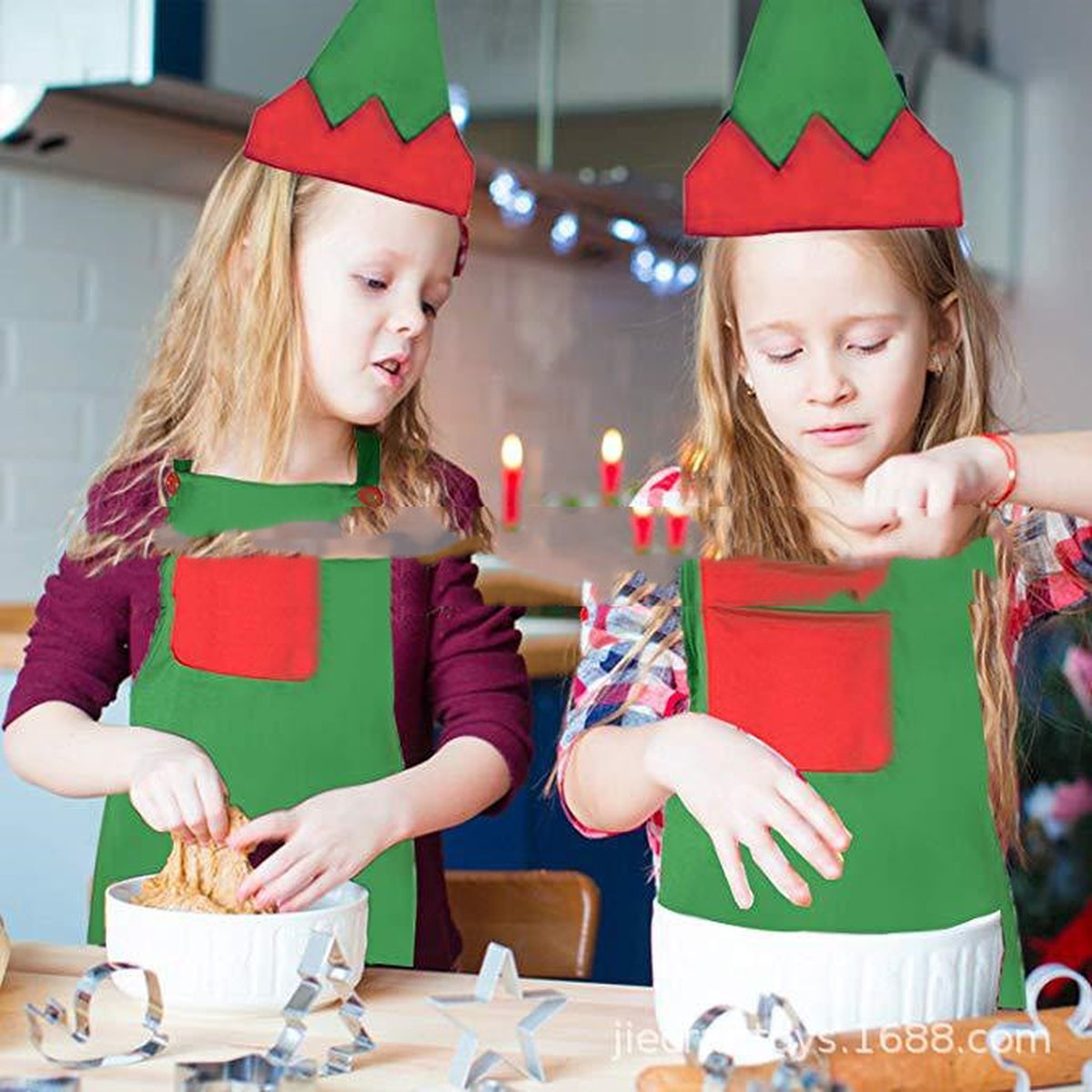 Kids' Elf Apron Dress-Up Set