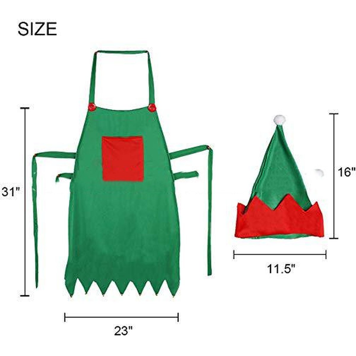 Kids' Elf Apron Dress-Up Set