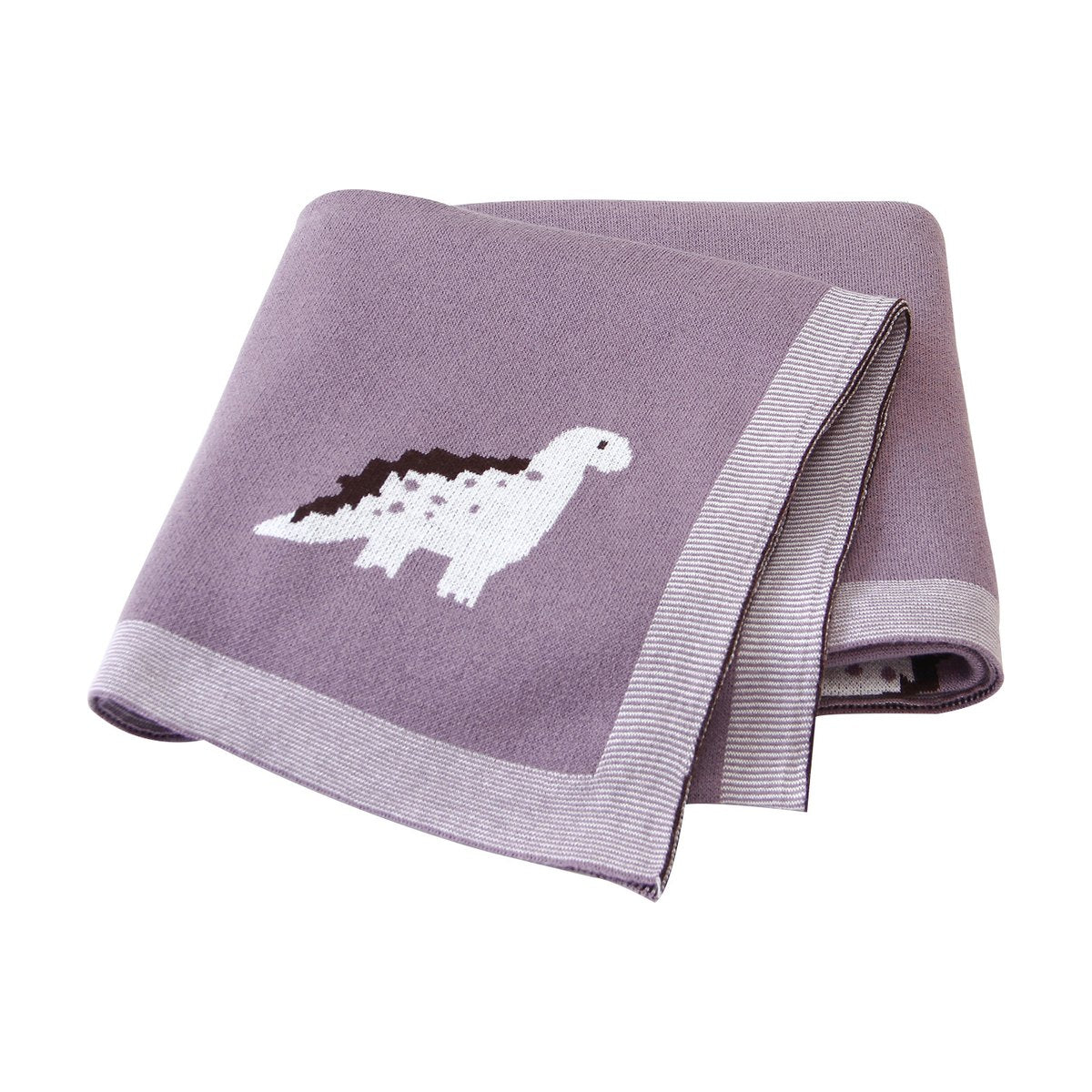 Knitted Dinosaur Baby Blanket