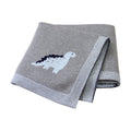 Knitted Dinosaur Baby Blanket