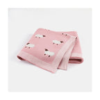 Little Sheep Knitted Baby Blanket