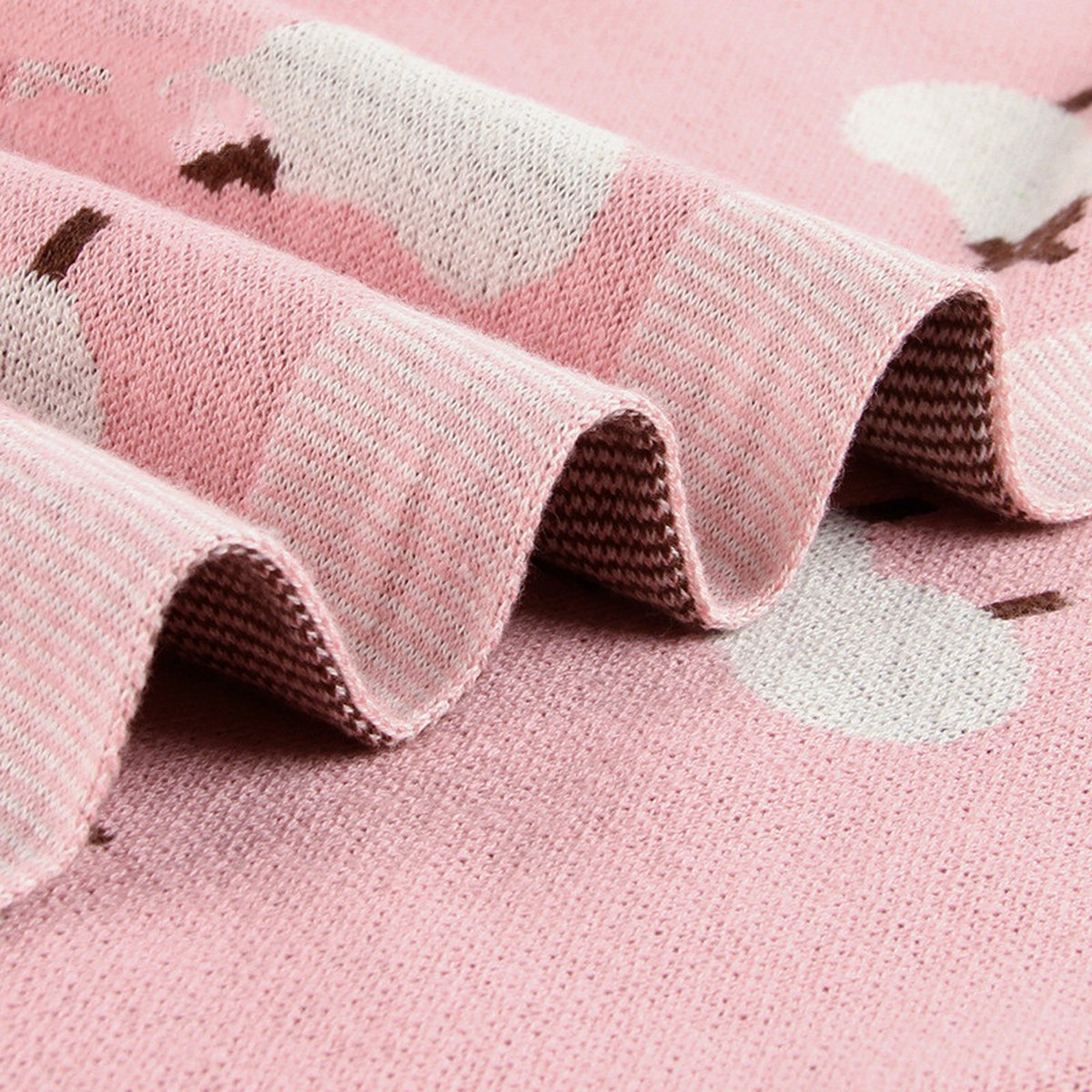 Little Sheep Knitted Baby Blanket