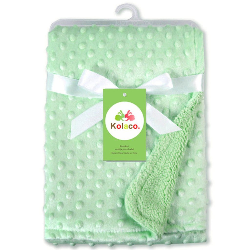Minky Dot Baby Blanket & Swaddle Wrap