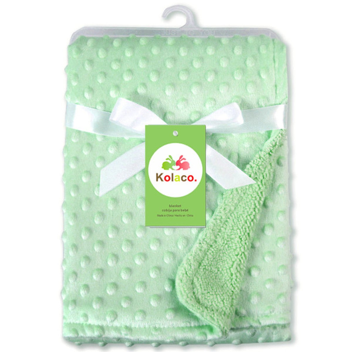 Minky Dot Baby Blanket & Swaddle Wrap