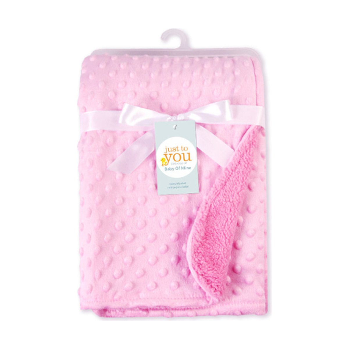 Minky Dot Baby Blanket & Swaddle Wrap