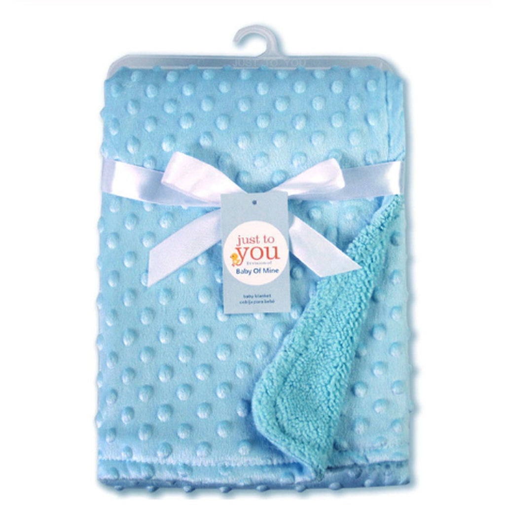Minky Dot Baby Blanket & Swaddle Wrap
