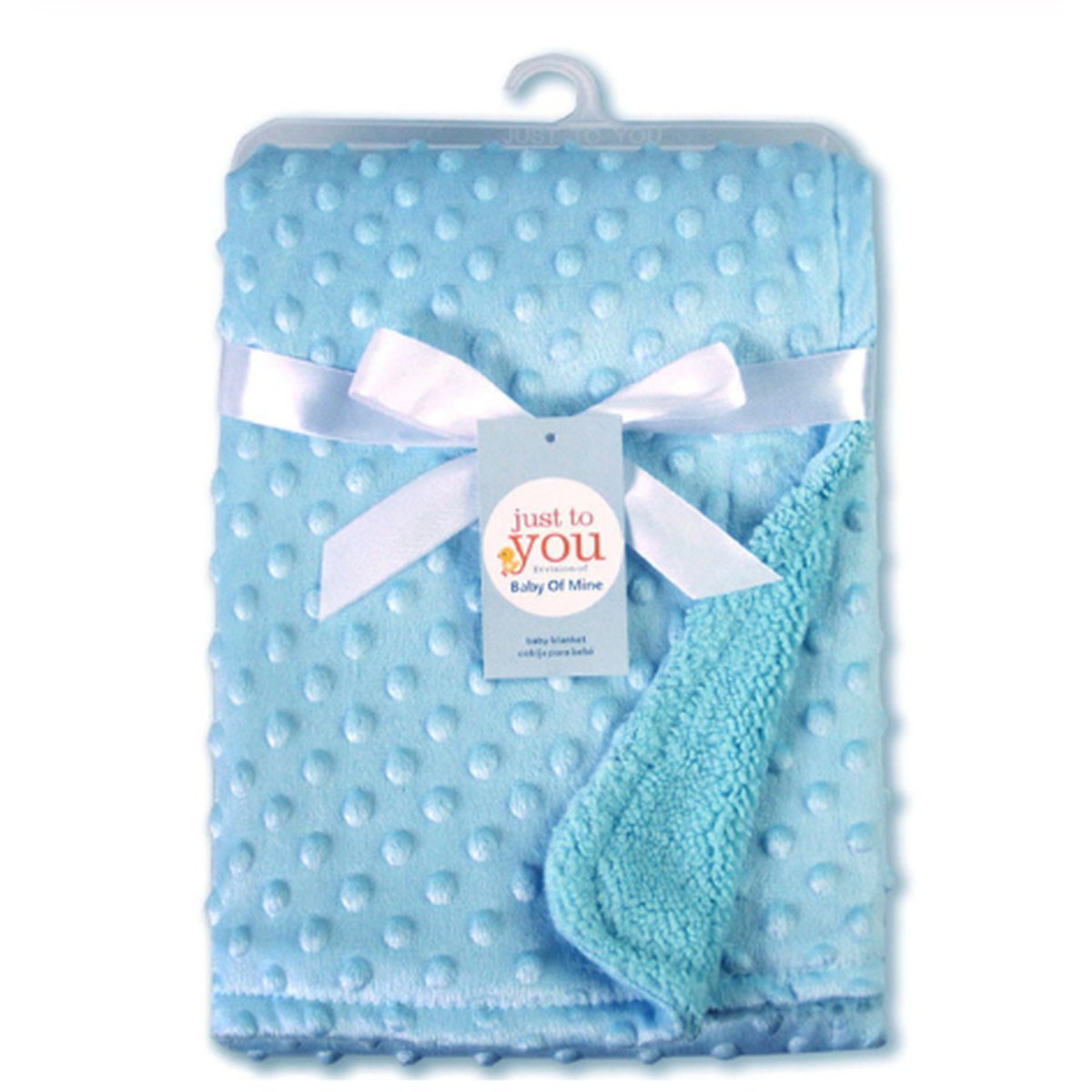Minky Dot Baby Blanket & Swaddle Wrap