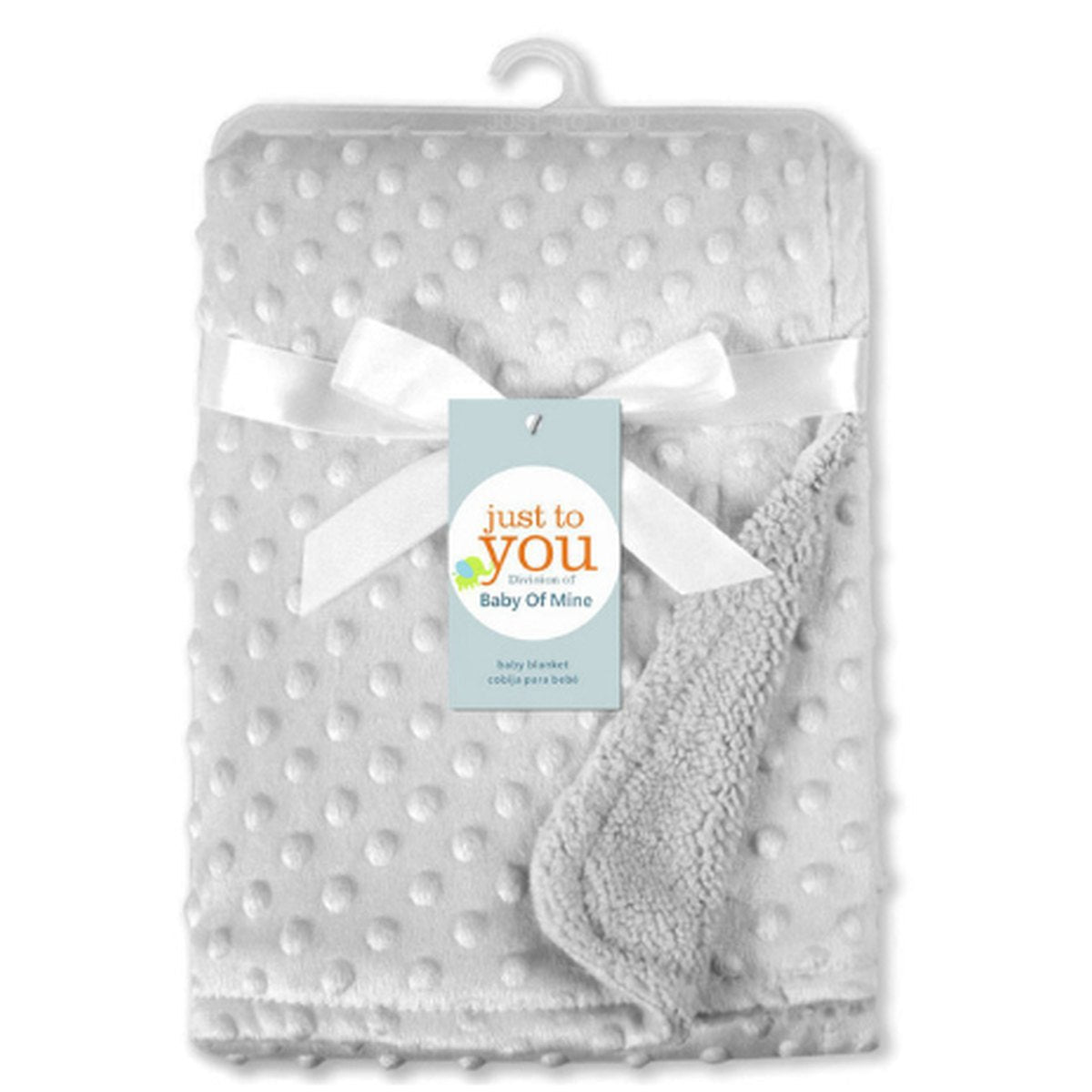 Minky Dot Baby Blanket & Swaddle Wrap