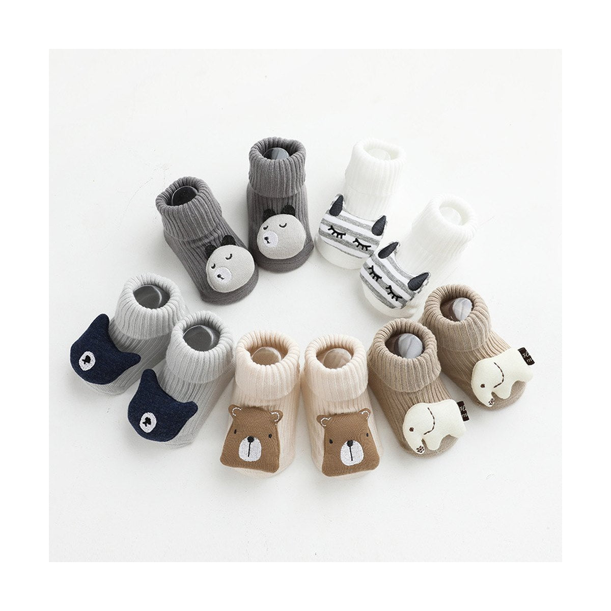 Non-Slip Animal Baby Socks