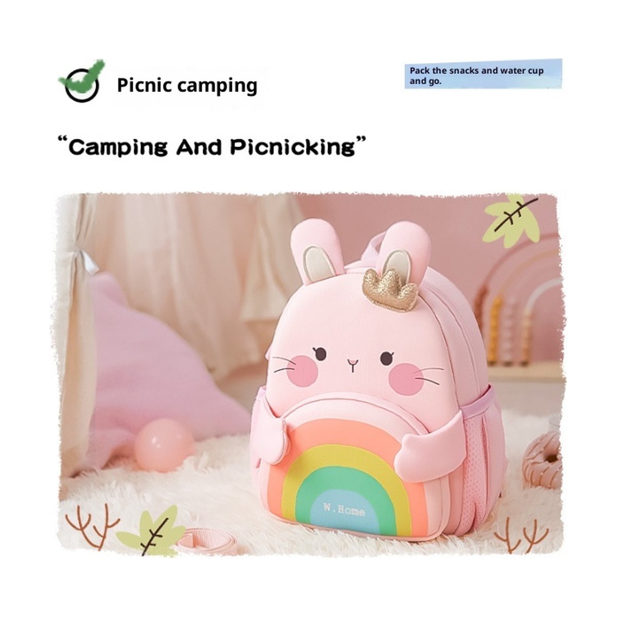Rainbow Bunny Kids' Backpack