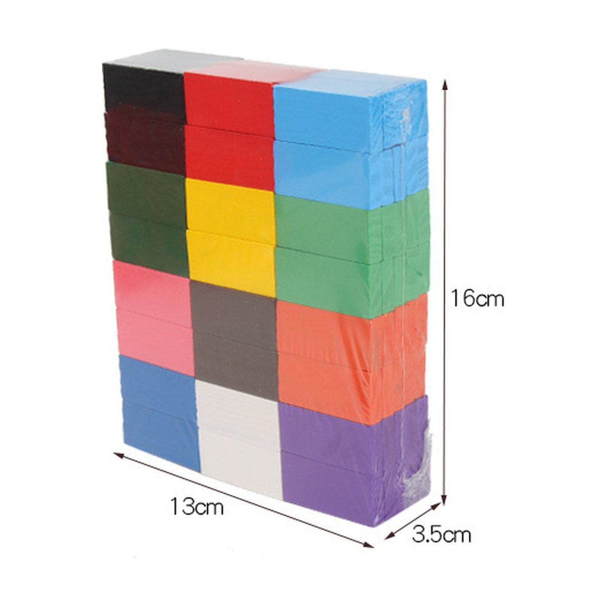 Rainbow Wooden Domino Set
