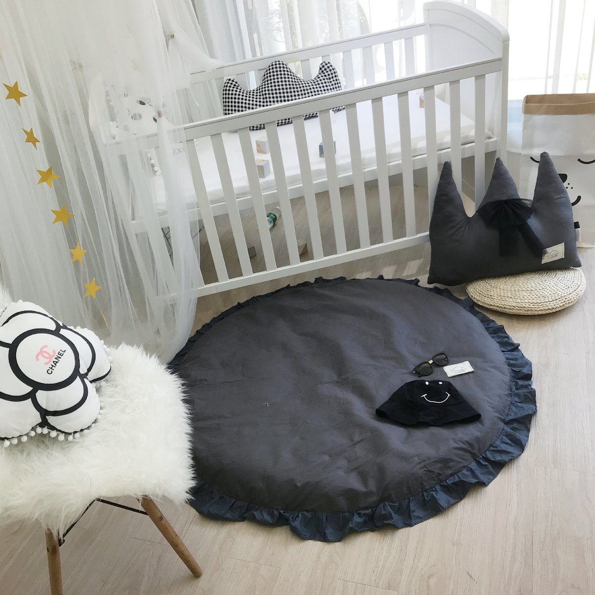 Round Ruffle Baby Play Mat