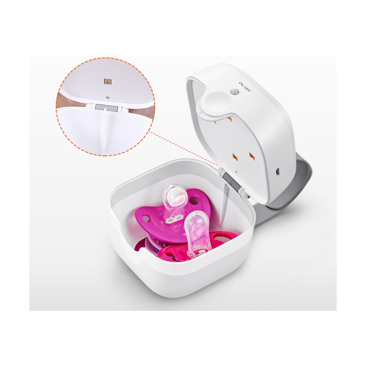 UV Pacifier Storage Case