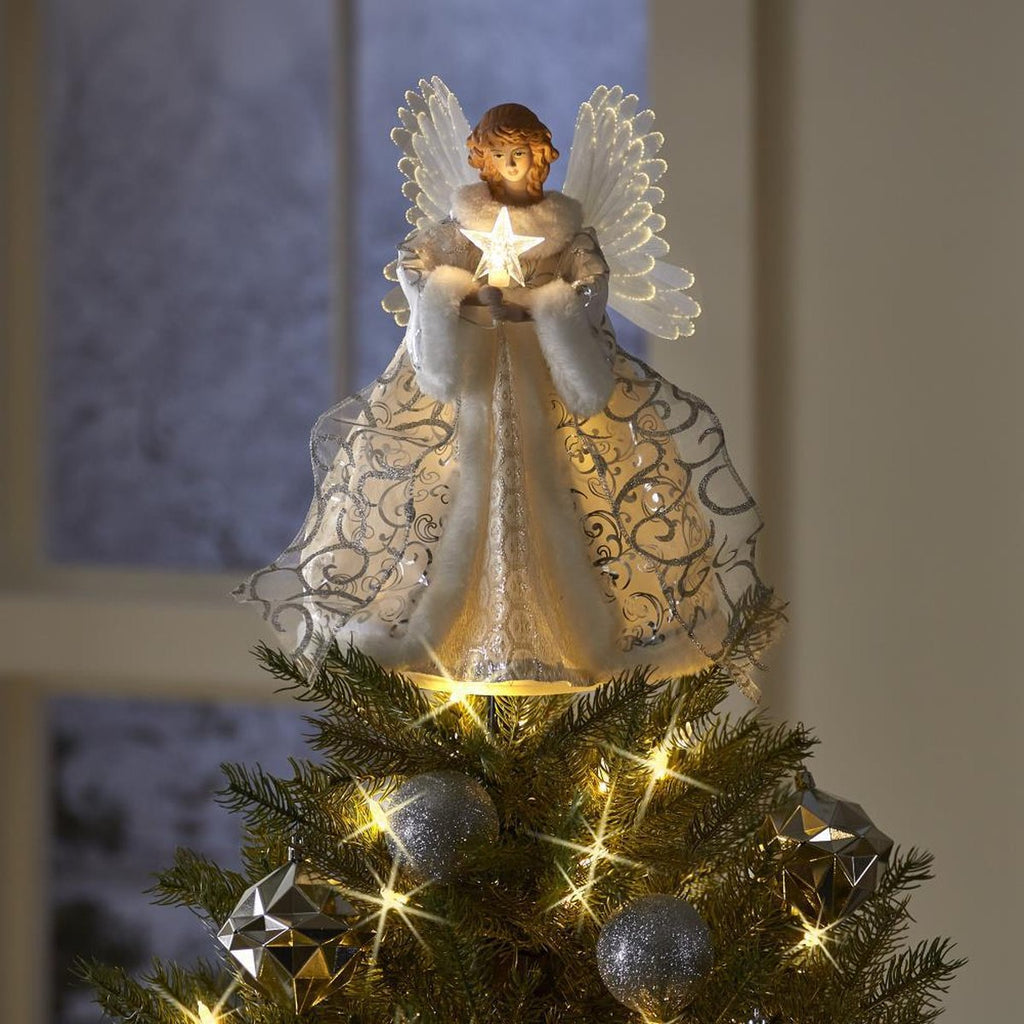Angel Tree Topper with LED Glow