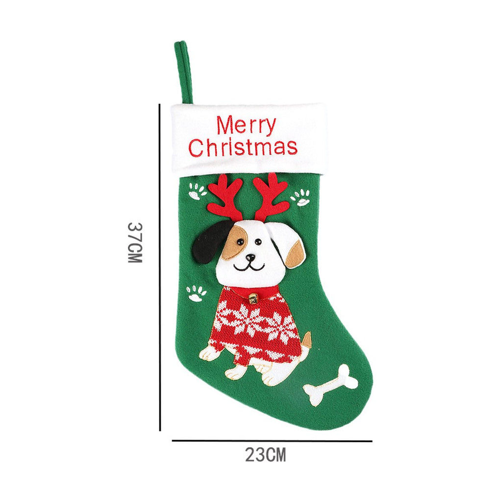 Cartoon Christmas Stocking Gift Bag