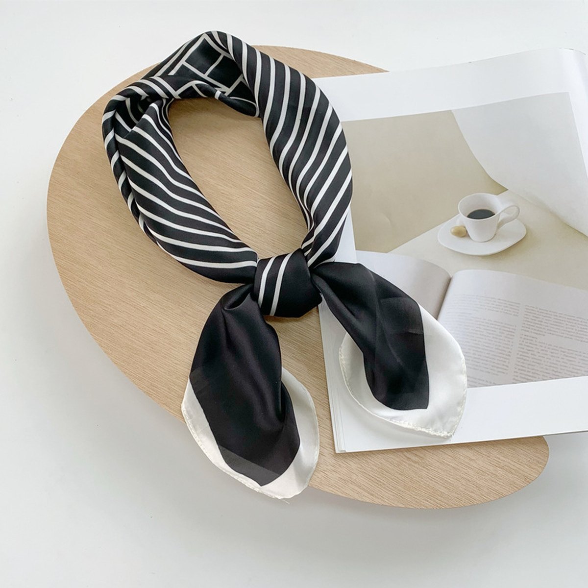 Checkerboard Silk Scarf