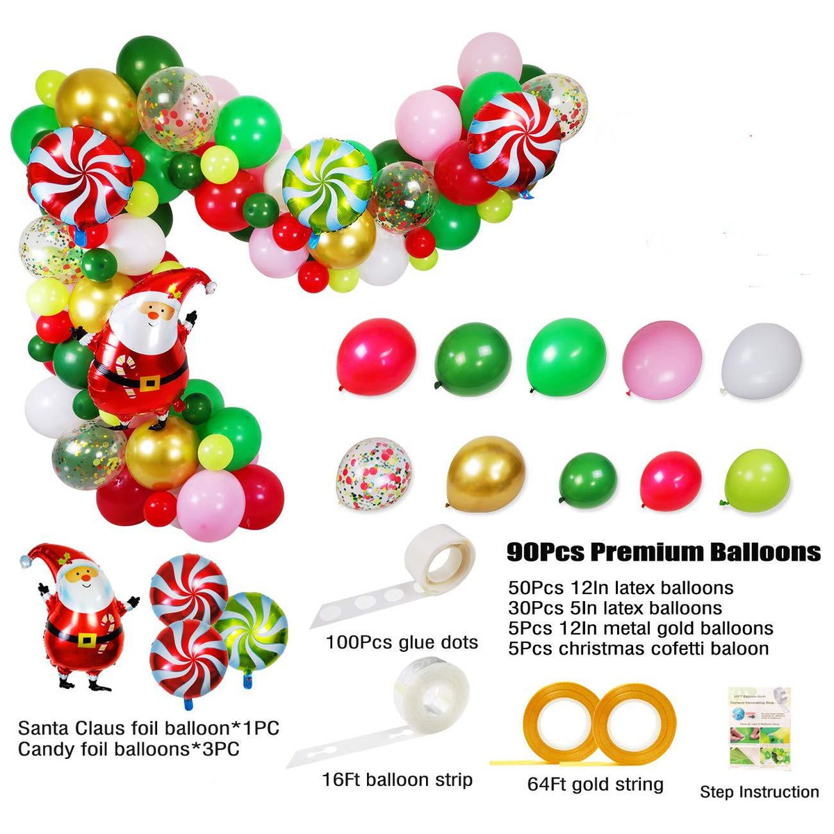 Christmas Balloon Garland Kit