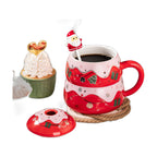 Christmas Ceramic Mug with Lid