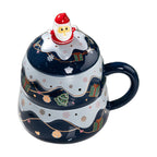 Christmas Ceramic Mug with Lid