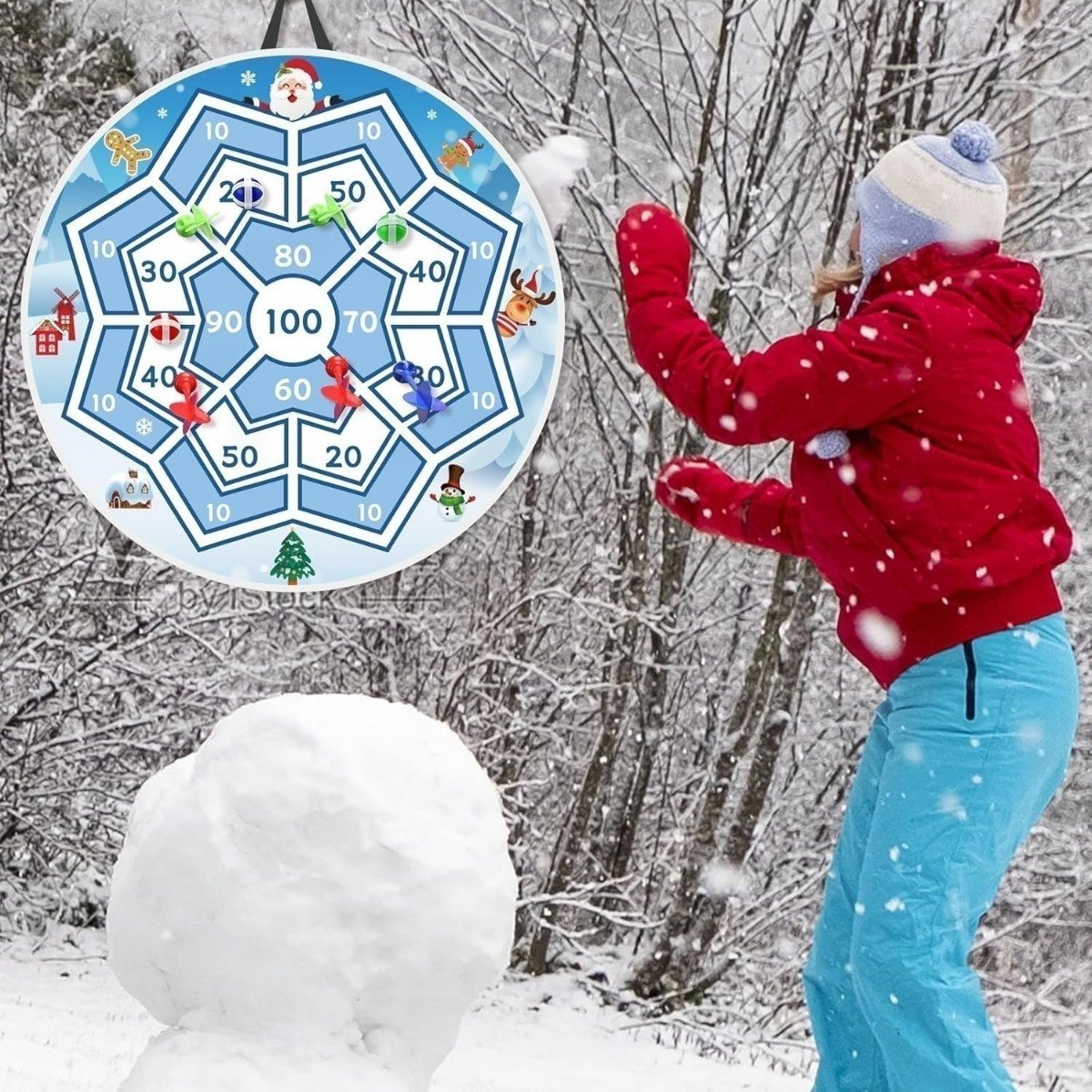 Christmas Dartboard Game, 66 cm