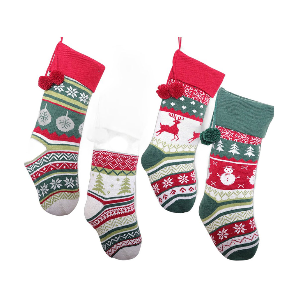Knitted Christmas Stocking Candy Bag