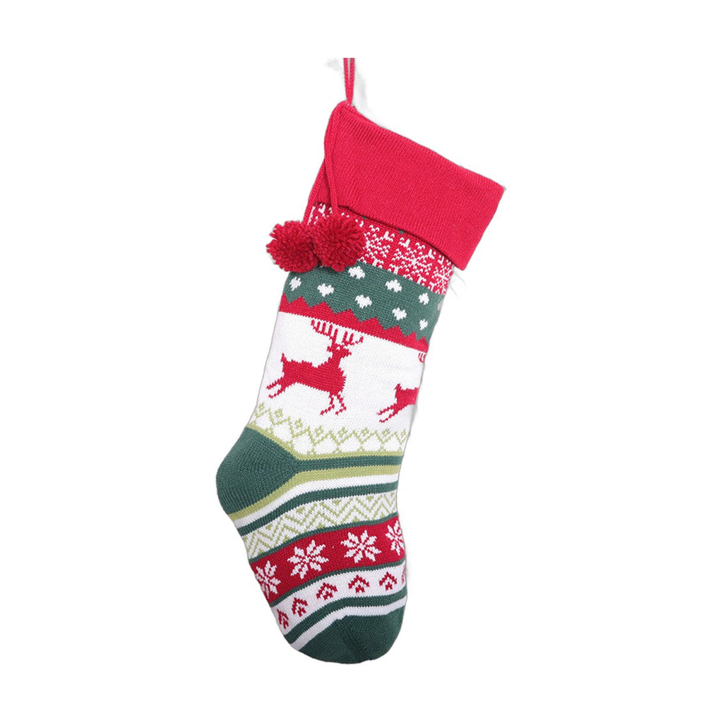 Knitted Christmas Stocking Candy Bag