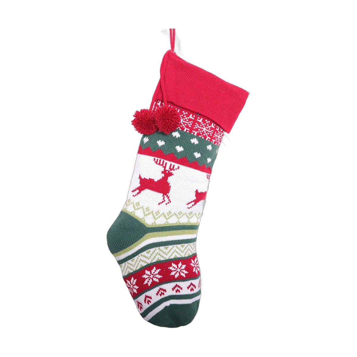 Knitted Christmas Stocking Candy Bag