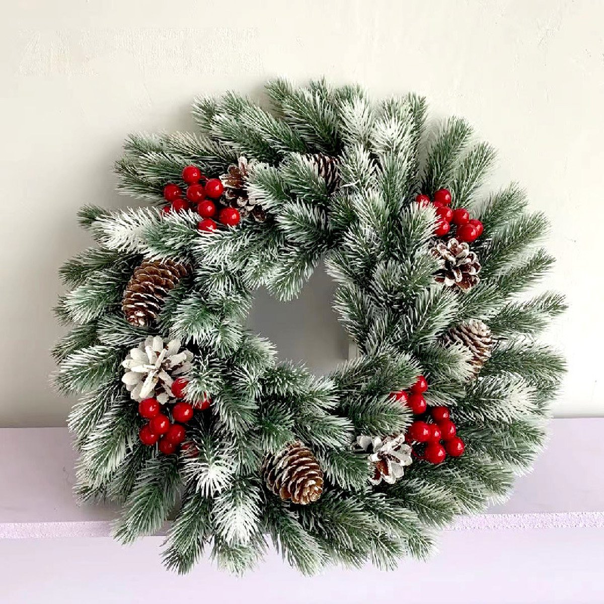 LED Christmas Wreath Garland
