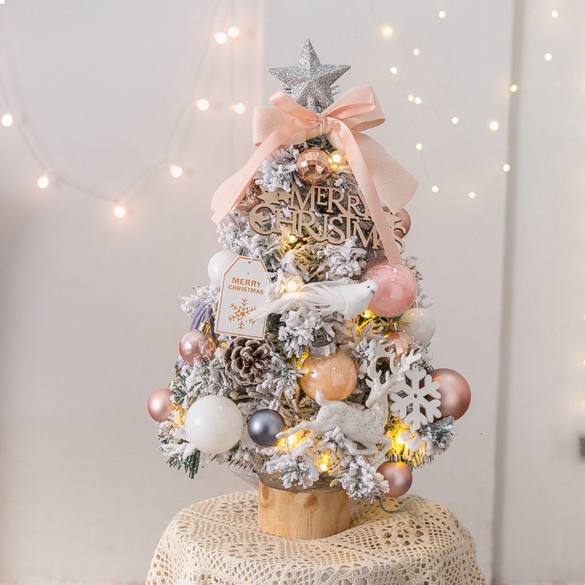 Light-Up Snow Blowing Christmas Tree