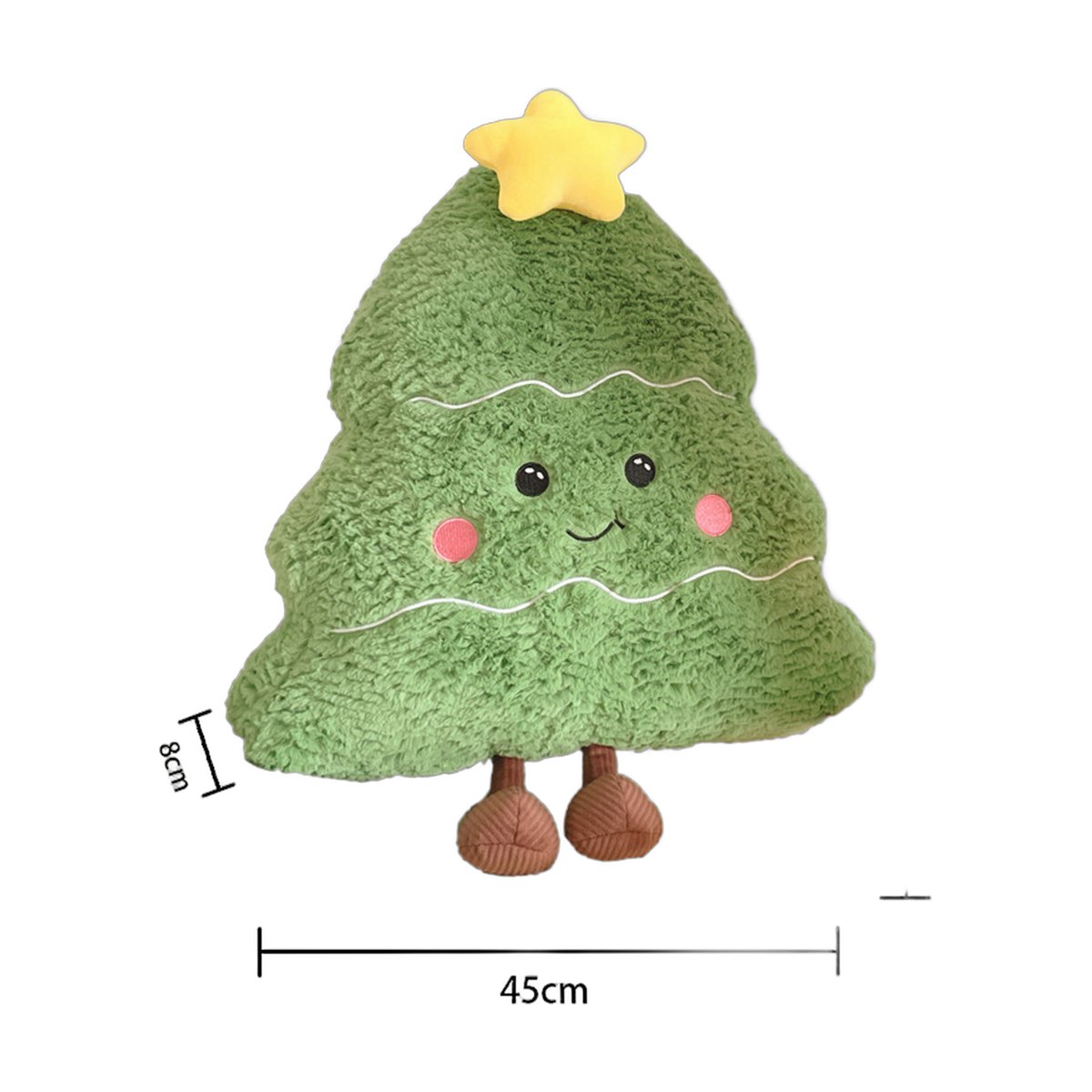 Plush Christmas Tree Cushion