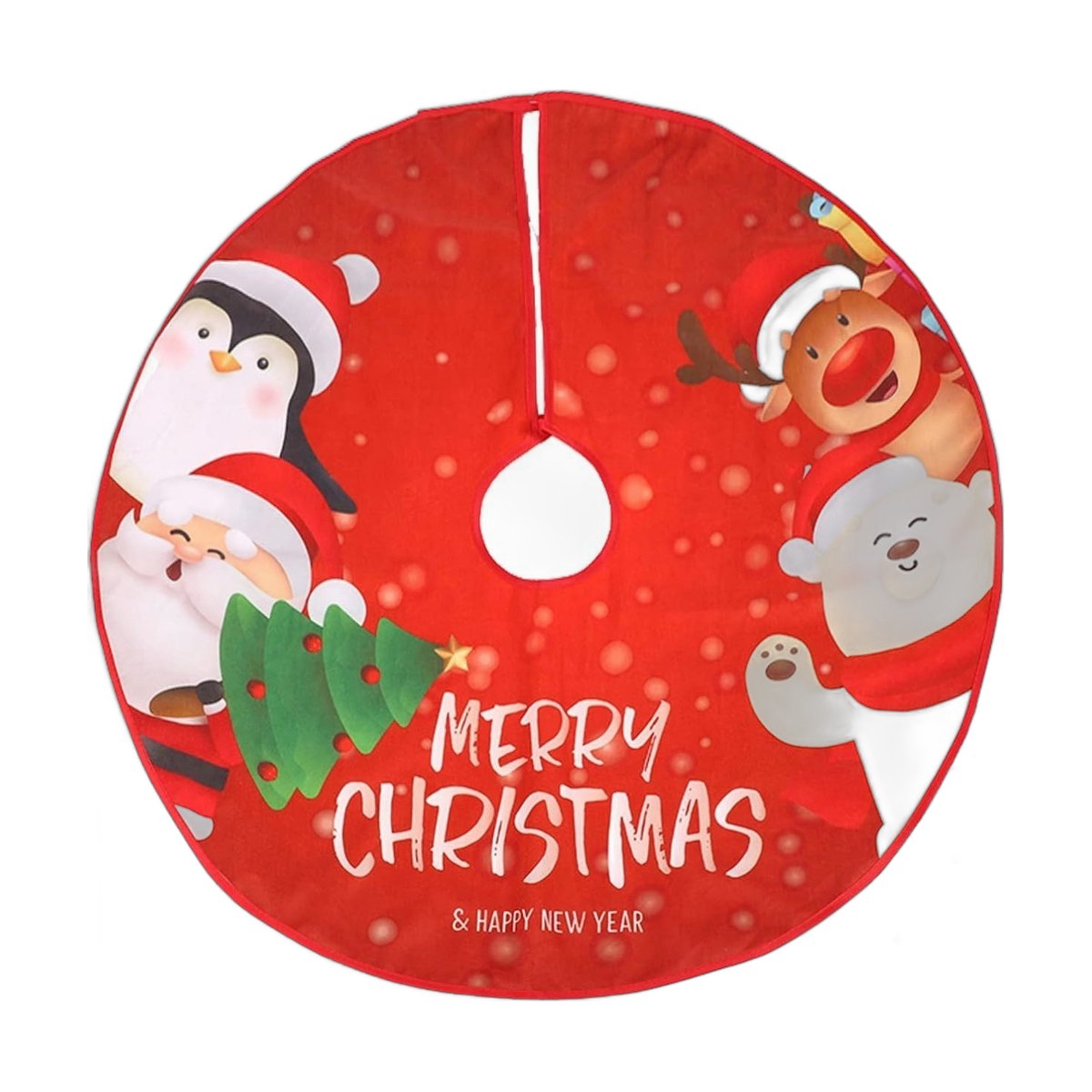 Red Christmas Tree Skirt