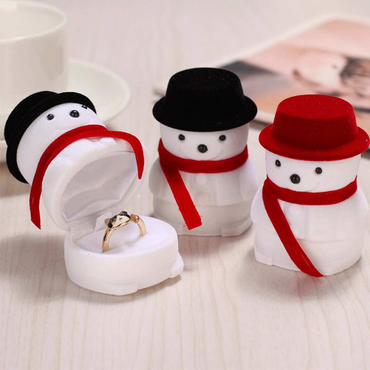 Snowman Ring Gift Box
