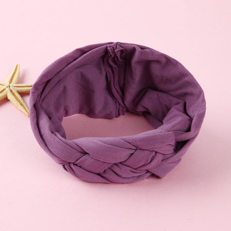 Nylon Headband Cross Chinese Knot Baby Hair