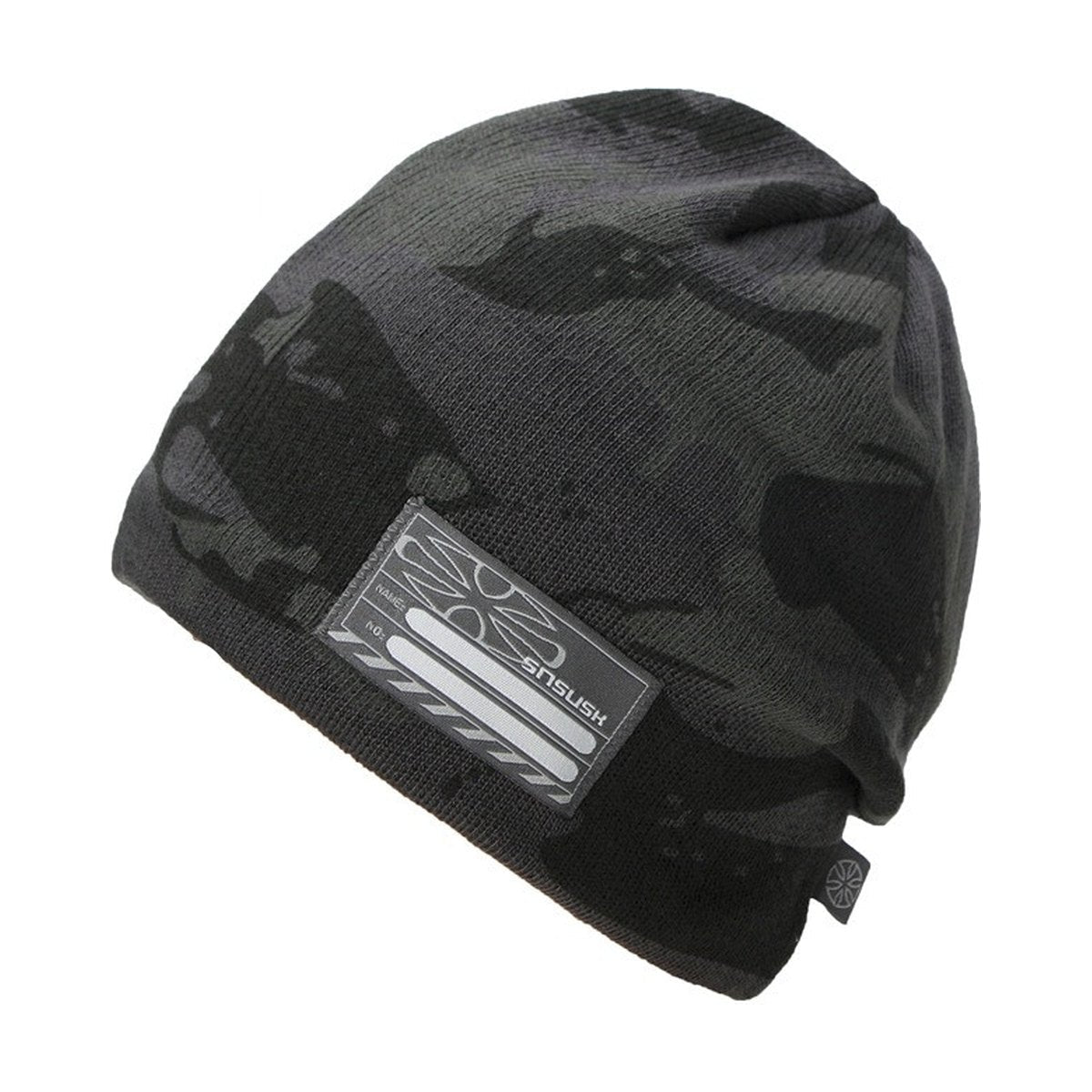 Camouflage Printed Knitted Wool Beanie Hat