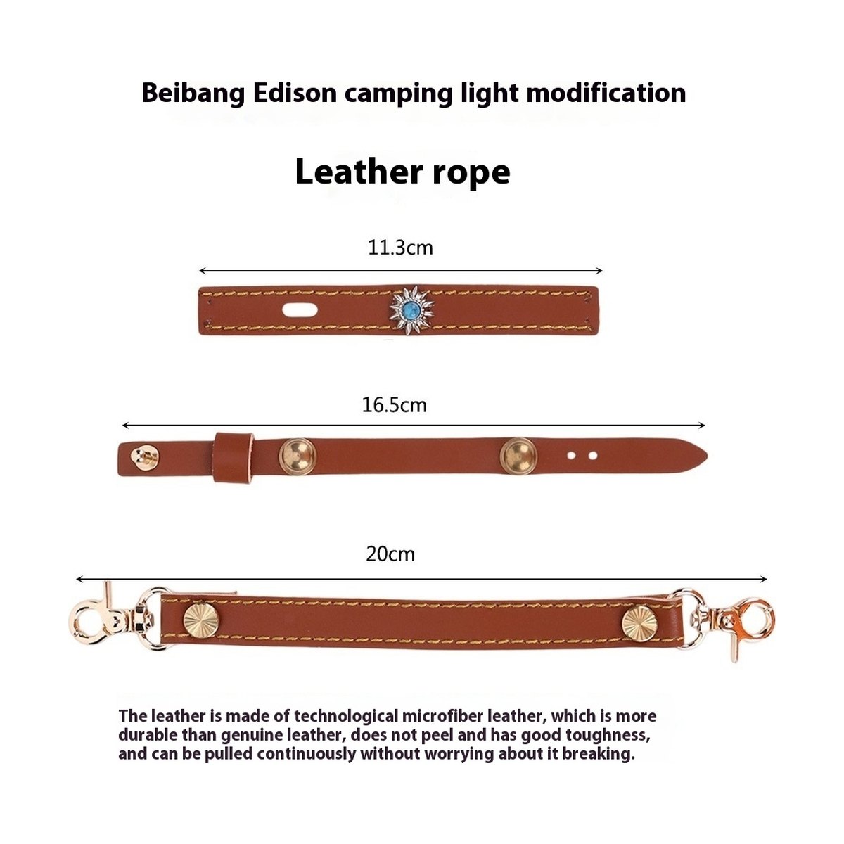 Camping Lantern Leather Strap Set