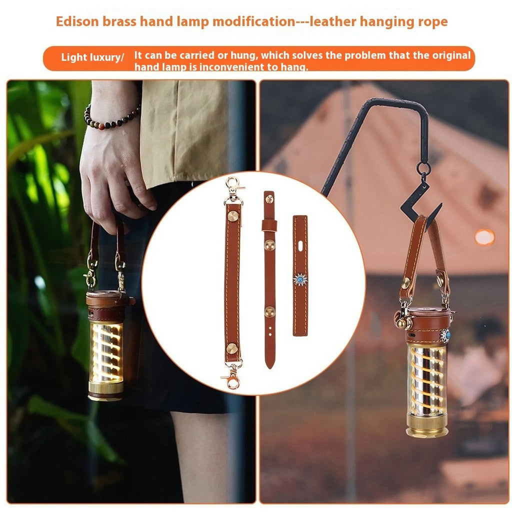 Camping Lantern Leather Strap Set