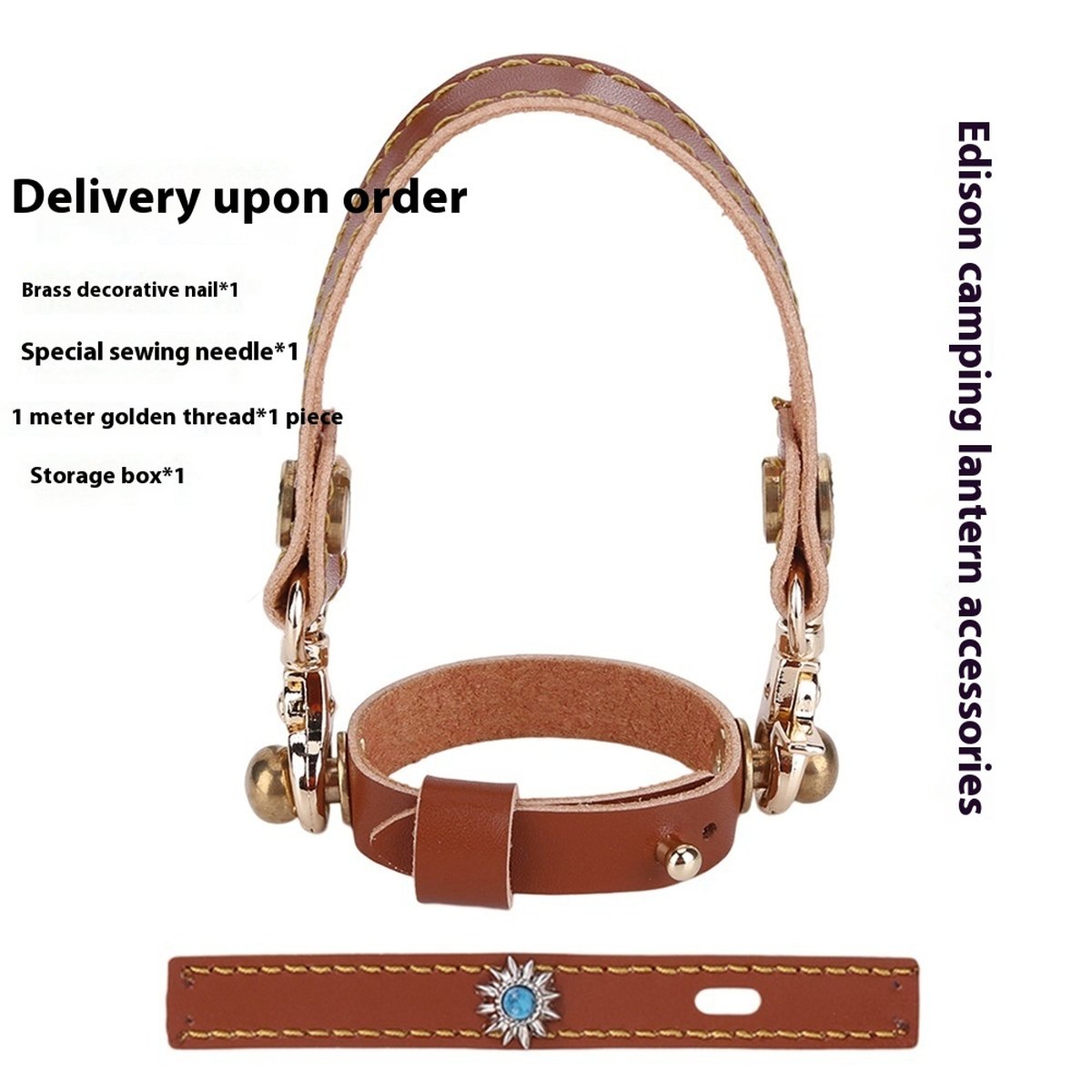 Camping Lantern Leather Strap Set