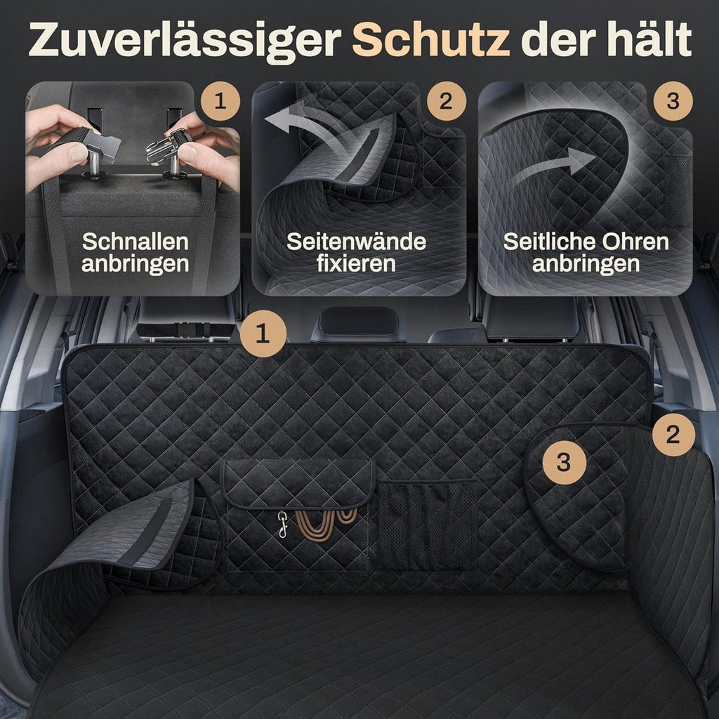 Car Trunk Pet Mat with Storage