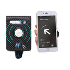 Carbon Fiber Leather Wallet Tracker