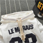 Cartoon Casual Digital Print Baby Hoodie
