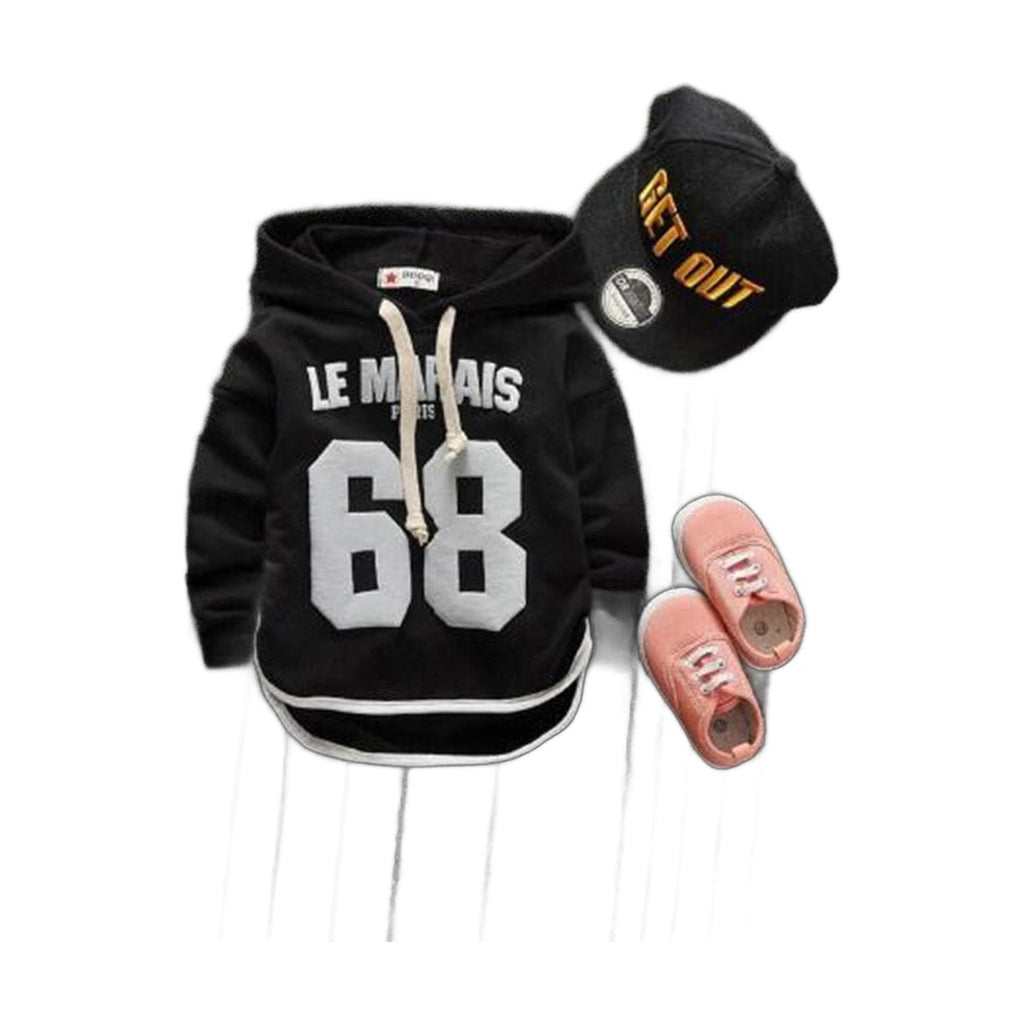 Cartoon Casual Digital Print Baby Hoodie