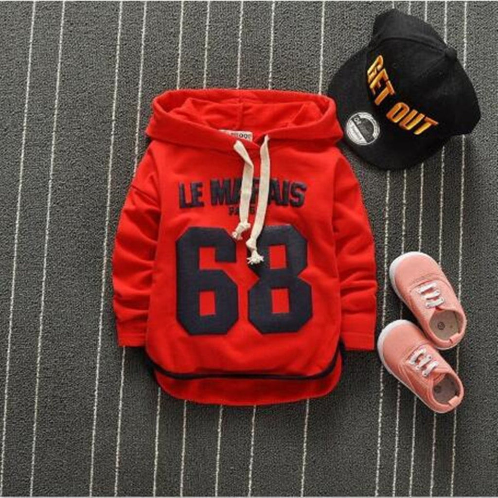 Cartoon Casual Digital Print Baby Hoodie