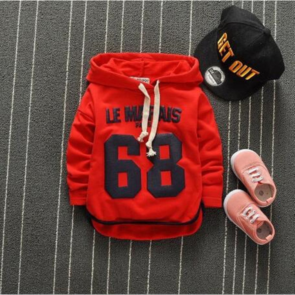 Cartoon Casual Digital Print Baby Hoodie