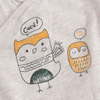 Cartoon Long Sleeve Newborn Baby Bodysuit
