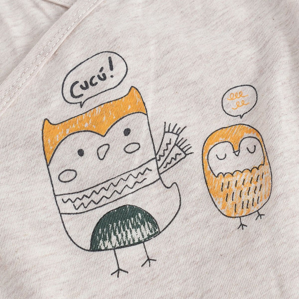 Cartoon Long Sleeve Newborn Baby Bodysuit