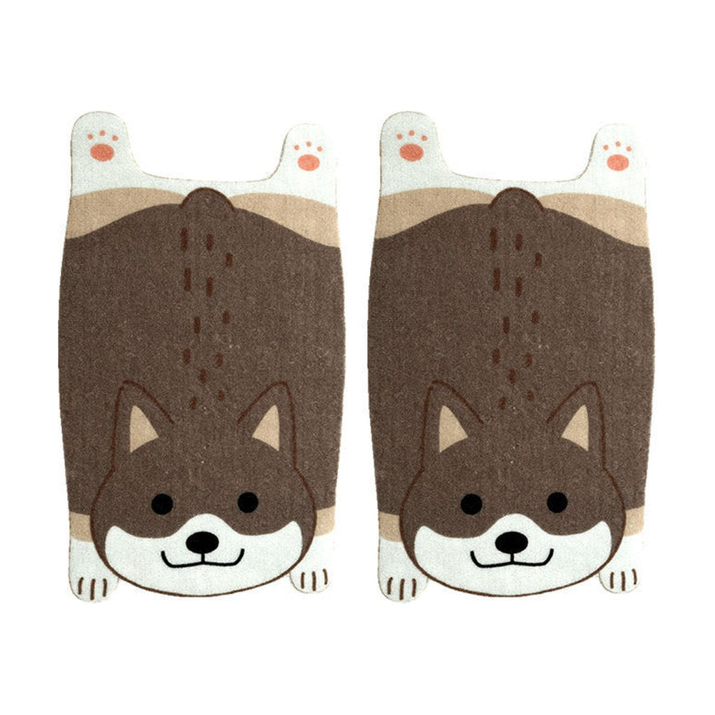 Cartoon Shiba Inu Corgi Doormat